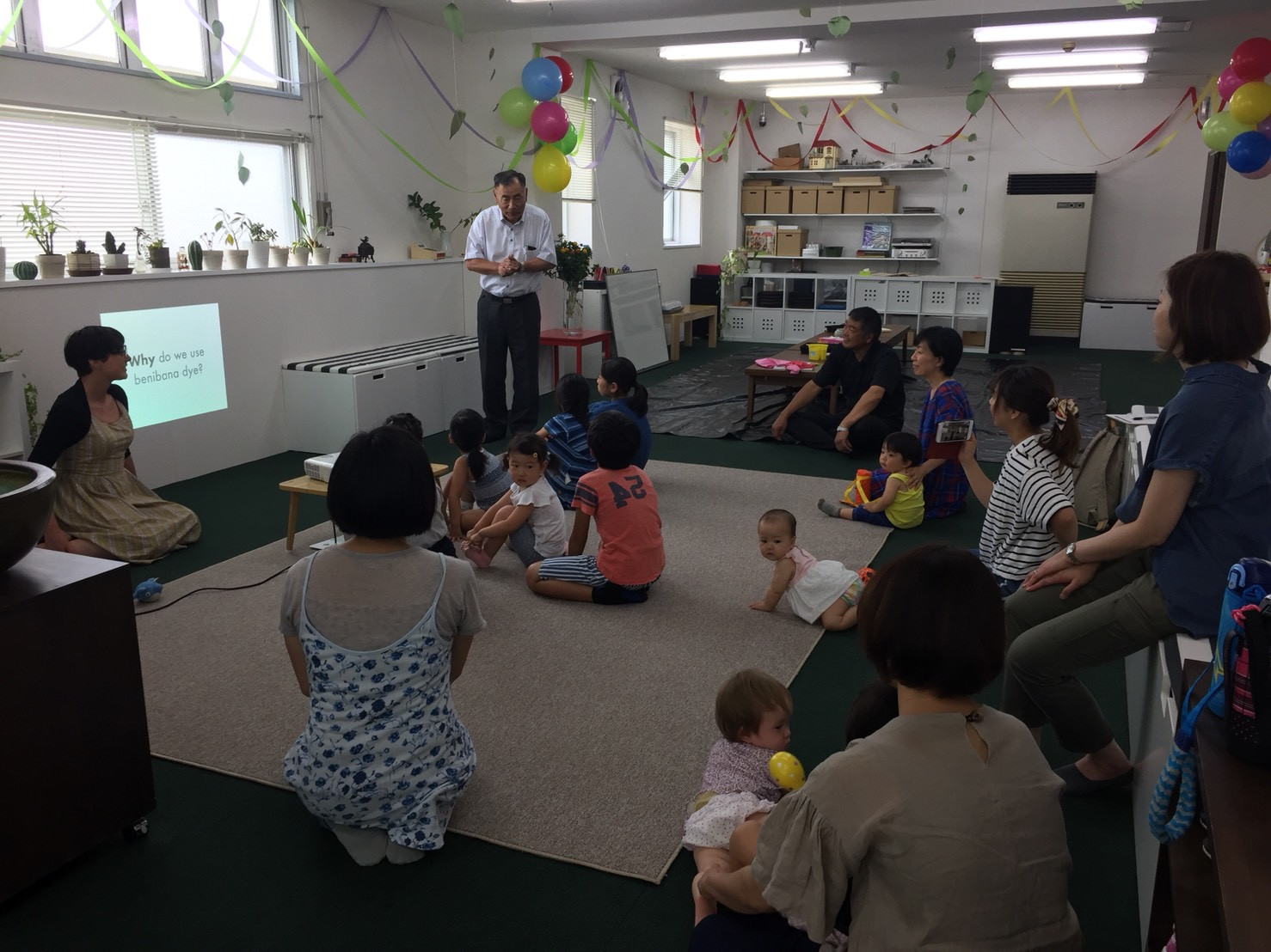 Mr. Inoue telling us about Benibana
